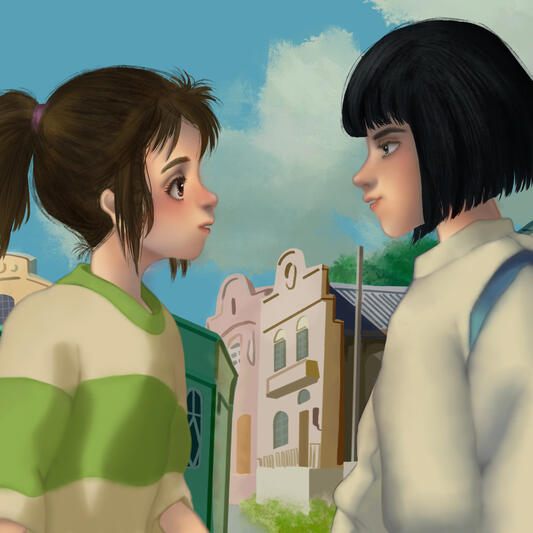 Spirited Away Digital illustration