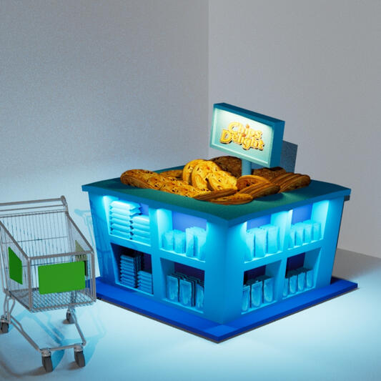 Chips Delight 3D Design for Product Display