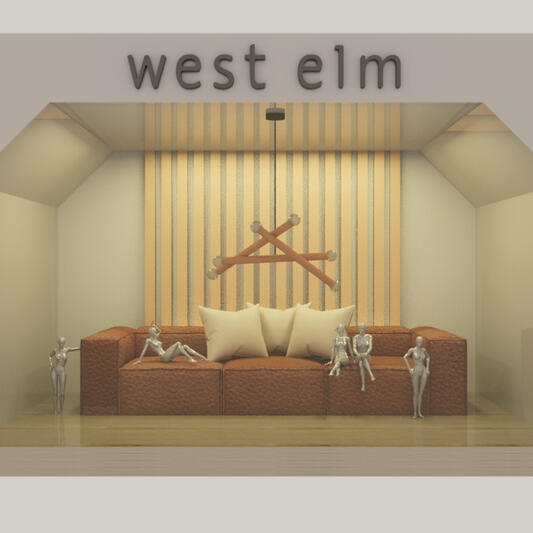 West Elm 3D Design for furniture visual merchandise
